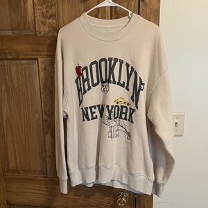 Abercrombie & Fitch Cream Brooklyn Sweatshirt